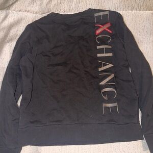 Armani Exchange Black Crewneck Sweatshirt
